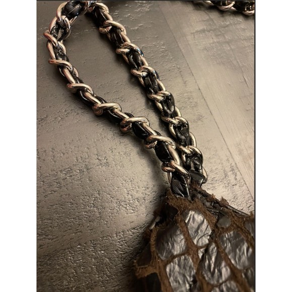 Hobo Faux Leather Chain Straps Bag - Picture 3 of 10